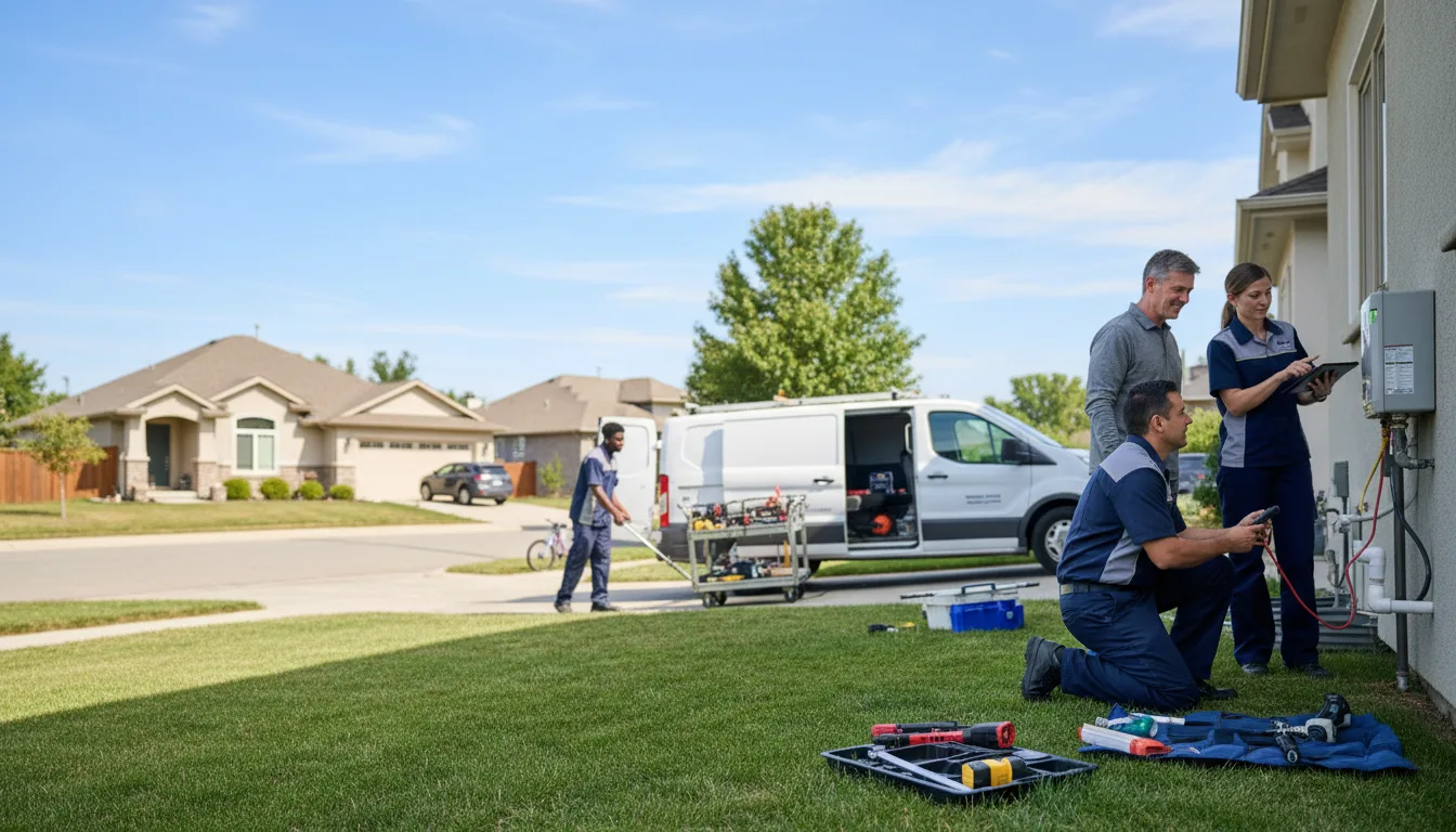 Tankless water heater service in Connerville, OK